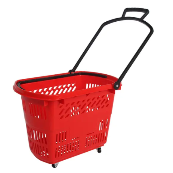 Canasta súpermercado de arrastre 