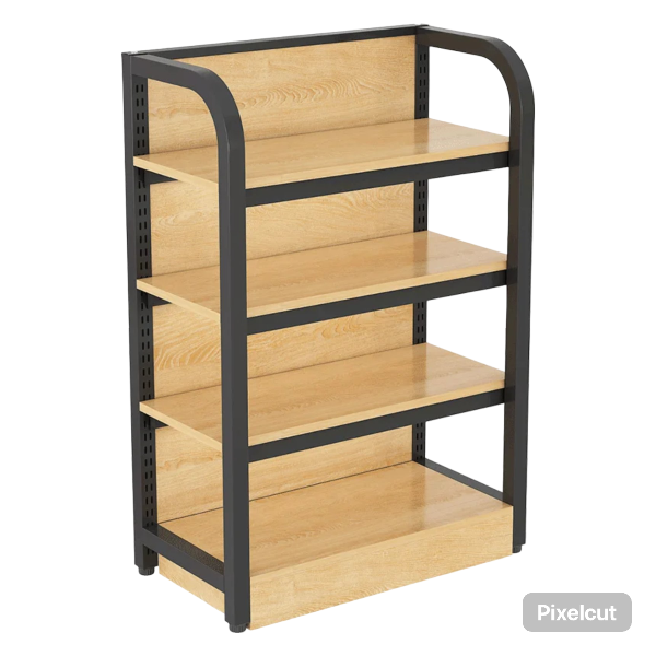Cabezal Góndola color madera 